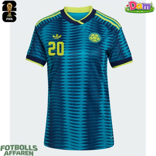 Colombia Juan Fernando Quintero #20 Bortatröja Kvinnor VM 2026 Kortärmad